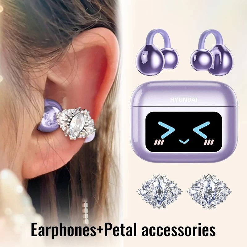 EchoGrip™ M100 ENC Ear Clip Earphones – Style, Sound, and Smart Control